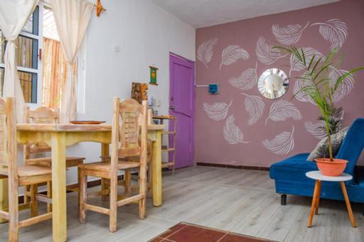 Departamentos Cerca De Ferry Holbox Hotel Bagian luar foto
